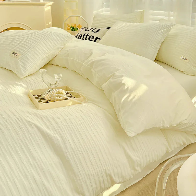 King Size Bedding Set Luxurious And Comfortable Set 3/4pcs With Down Duvet Covers Bed Sheets And Pillowcases King Size Bed Set