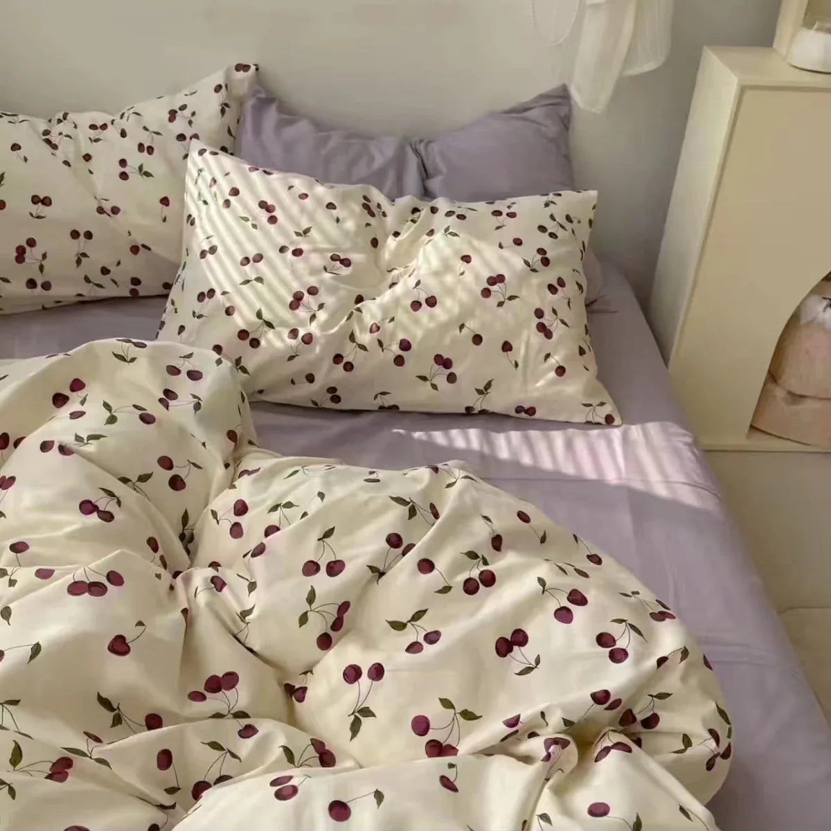 Solid Pink Fashion Style Bedding Set Twin Full Queen Size Duvet Cover Set Adults Kids Simple Korean Bed Flat Sheet Pillowcases