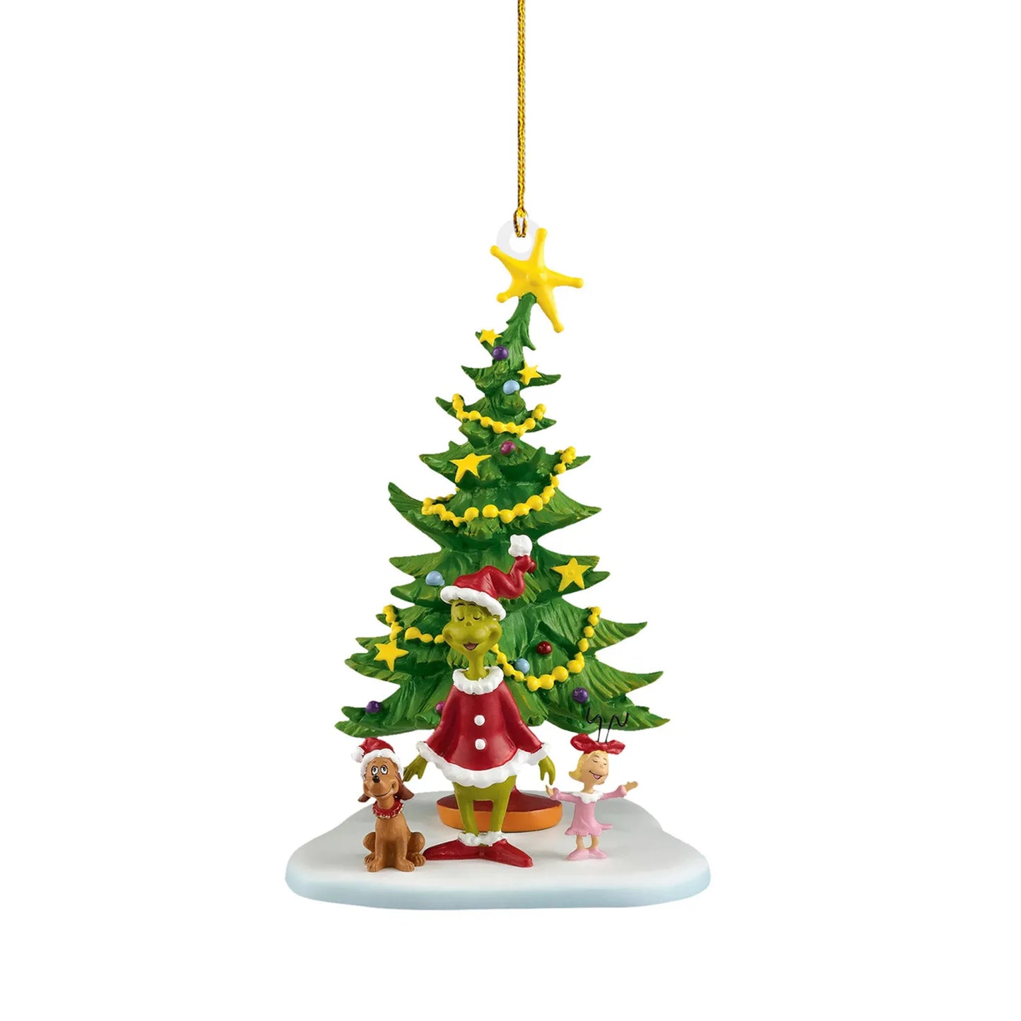 1PC Christmas Decoration How The Stole Christmas With Present Christmas Tree Hanging Ornament New Year 2024 Christmas Decoration