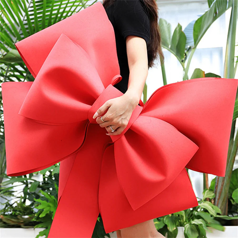 Big Bow Diy Material Eva Christmas Tree Wedding Party Spring Festival New Year Wall Outdoor Decoration for Home Front Door Decor