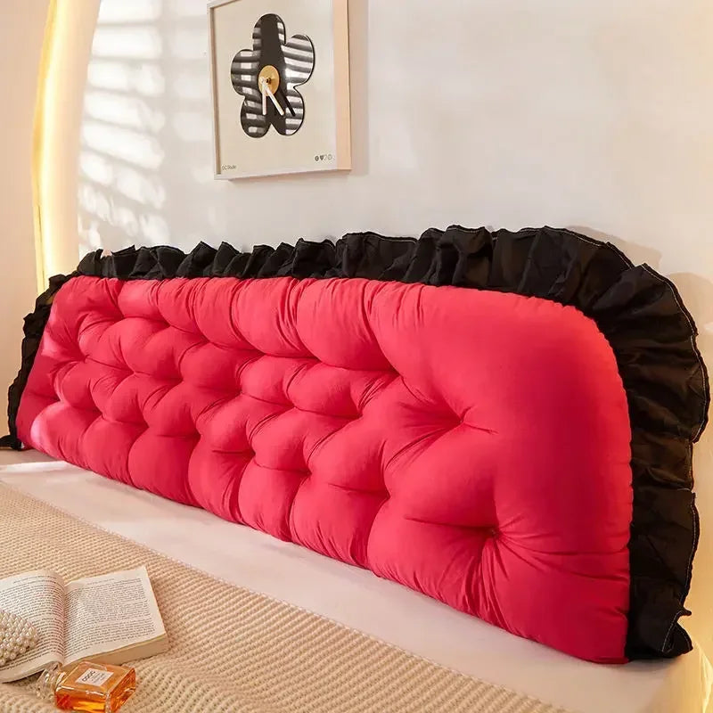 Tatami Pillow Headboard Sleeping Neck Body Pillow Pink Pillow Bed Bedside Cushion Large Backrest Support Bolster Room Decor