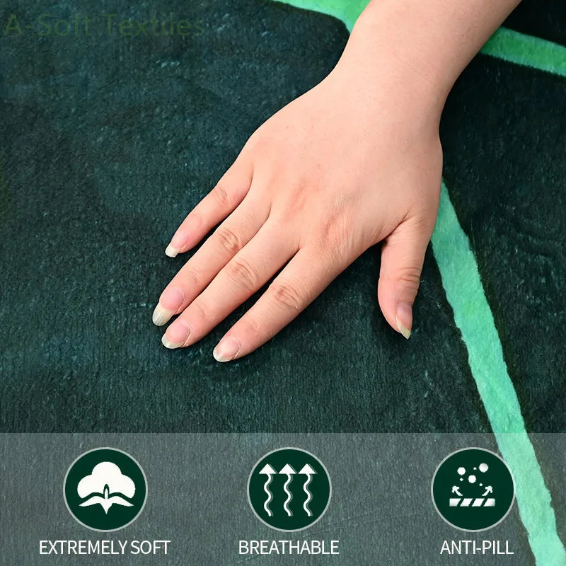 Super Soft Blanket Giant Leaf Blankets for Bed Sofa Plant Bedspread Home Decor Throws Warm Sofa Towel Christmas Gift 담요