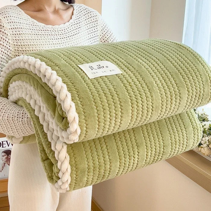 Throw Blanket for Sofa Winter Blanket King Size Home Warm Plaid Comforter Bedspread Bedding Sheet