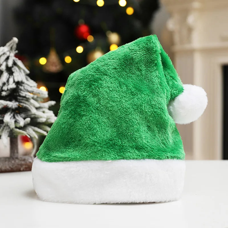 1PC New Year Adult Santa Hat Christmas Hat Props Pink Hat Personalized Hat Santa Hat Christmas Party X-Mas Party Hat