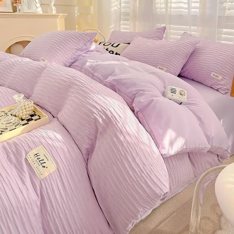 King Size Bedding Set Luxurious And Comfortable Set 3/4pcs With Down Duvet Covers Bed Sheets And Pillowcases King Size Bed Set