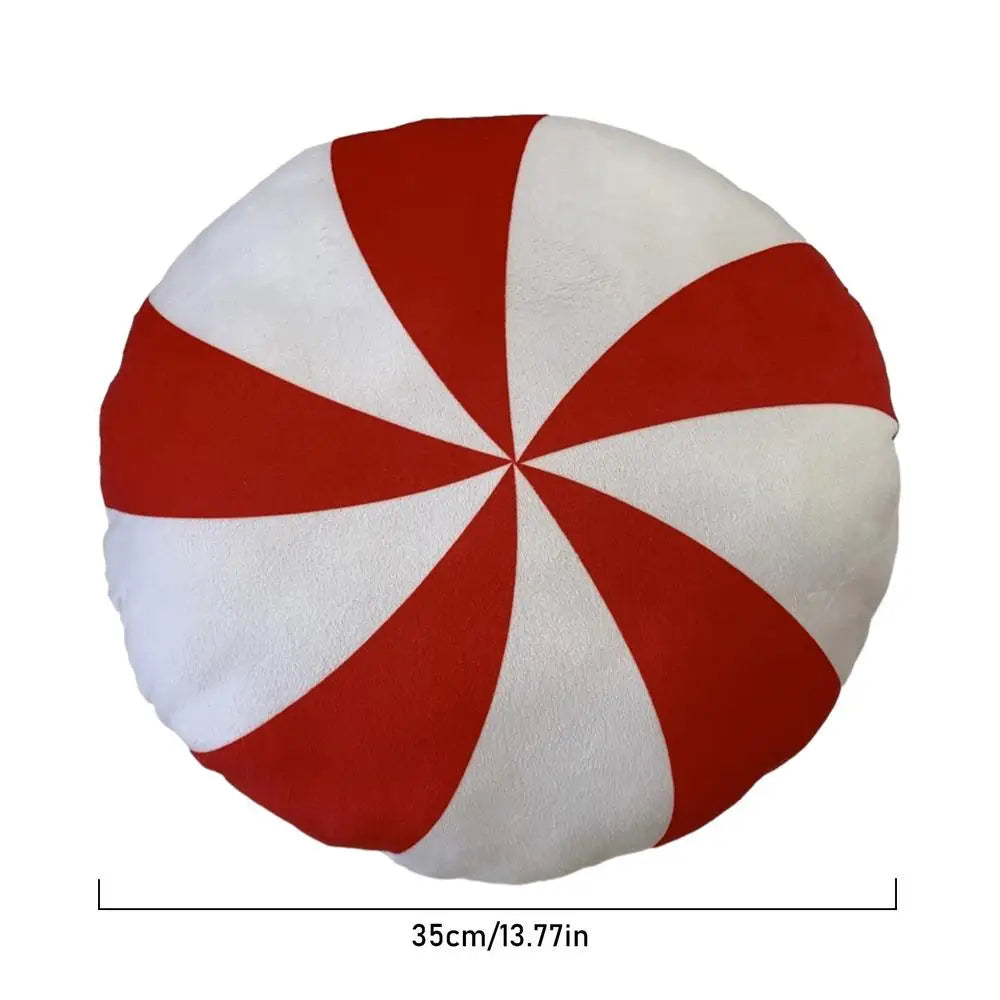 Christmas Candy Cane Pillow Gingerbread House Decoration Plush Throw Pillow Winter Home Decor Living Room Sofa Couch Cushions