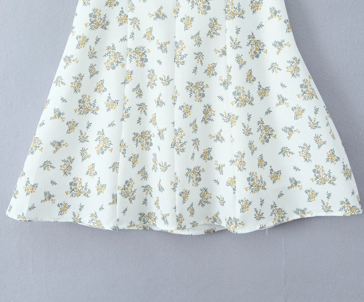 Printed Halter Mini Dress