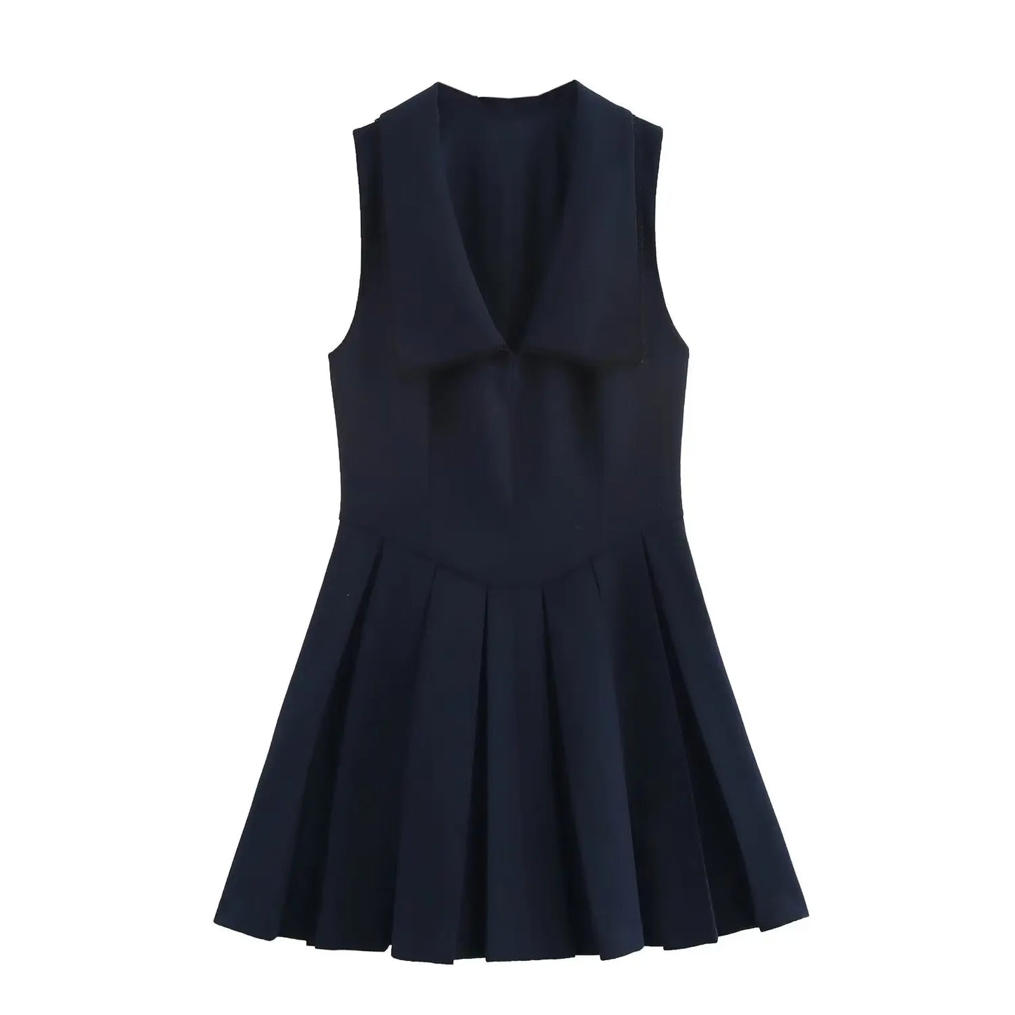 Collar Sleeveless Sleeveless Mini Dress