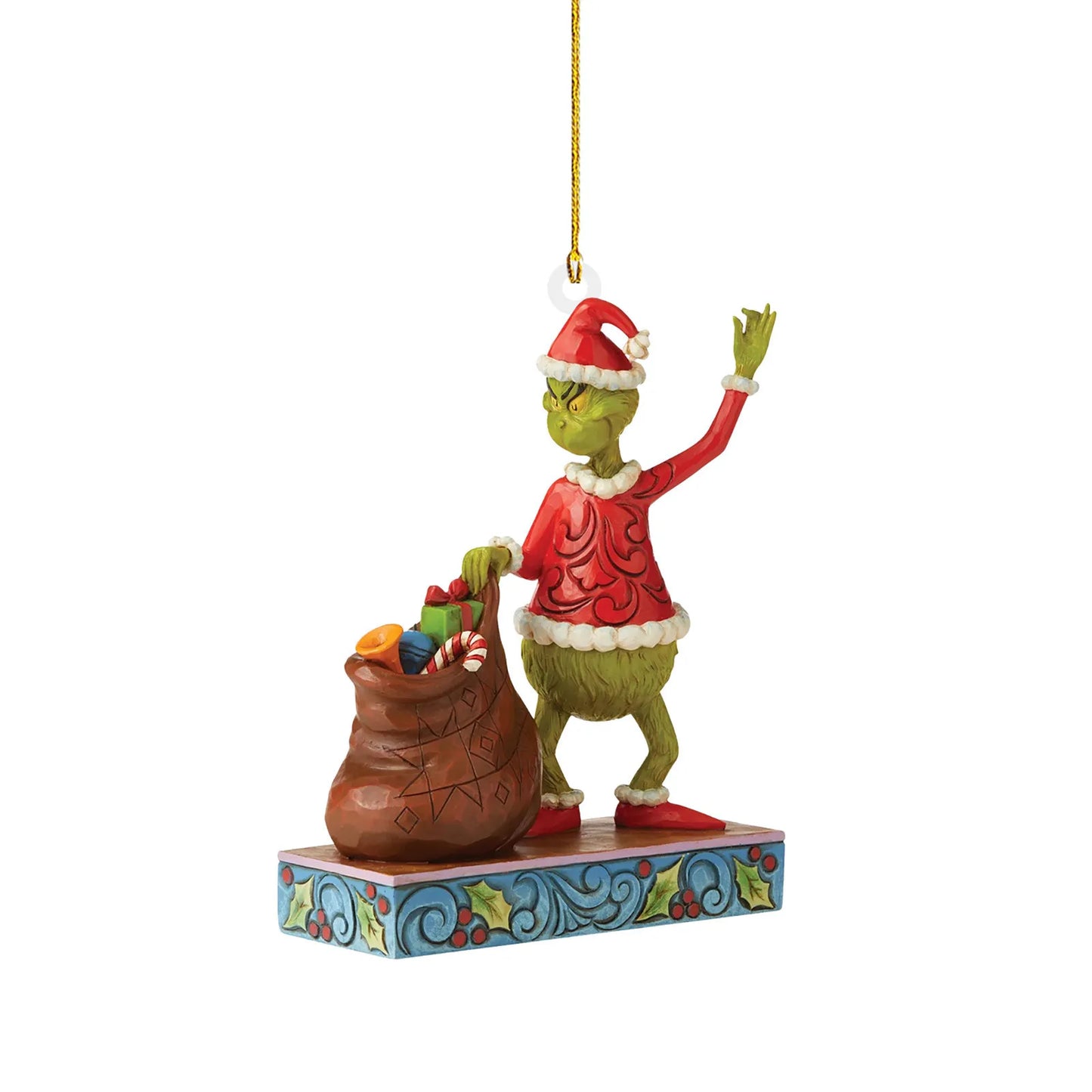 1PC Christmas Decoration How The Stole Christmas With Present Christmas Tree Hanging Ornament New Year 2024 Christmas Decoration