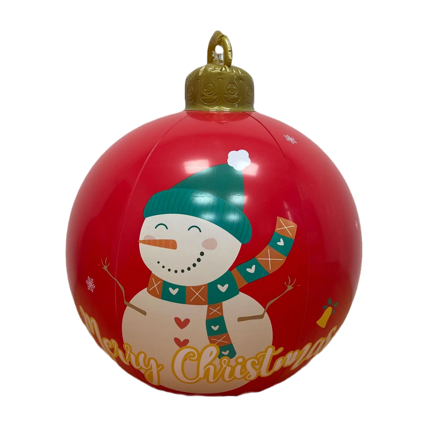 60CM Outdoor Christmas Inflatable Decorated Ball PVC Giant Big Balls Xmas Tree Decoration Inflatable Toy Ball Christmas Supplies