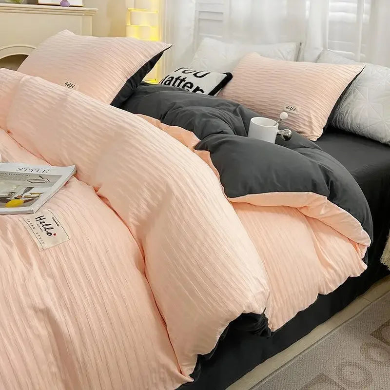 King Size Bedding Set Luxurious And Comfortable Set 3/4pcs With Down Duvet Covers Bed Sheets And Pillowcases King Size Bed Set