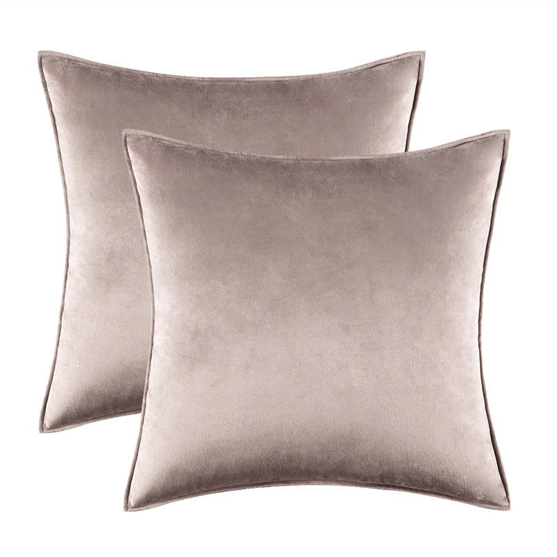 Set of 2 Velvet Throw Pillow Case Cushion Cover 30x50cm 45x45cm 50x50cm 60x60cm Home Decor Cojines Black Green Grey