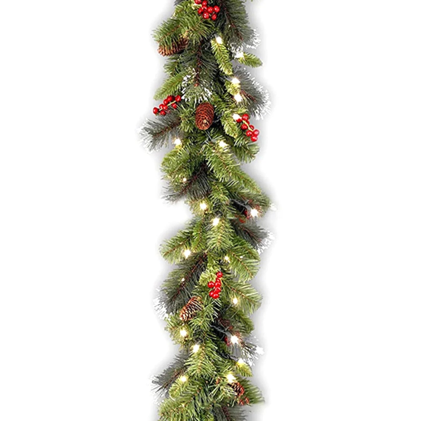 1.8/2.7M Christmas Decoration Rattan Christmas Garland Red Berrys Branches Stylish DIY Wreath Party Decoration Home Wall Door