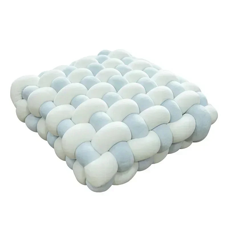 Square Knot Stuffed Cushion Nordic Aesthetic Pillow Decorative Plush Pillow Office Sleeping Floor Windowsill Back Cushion Decor