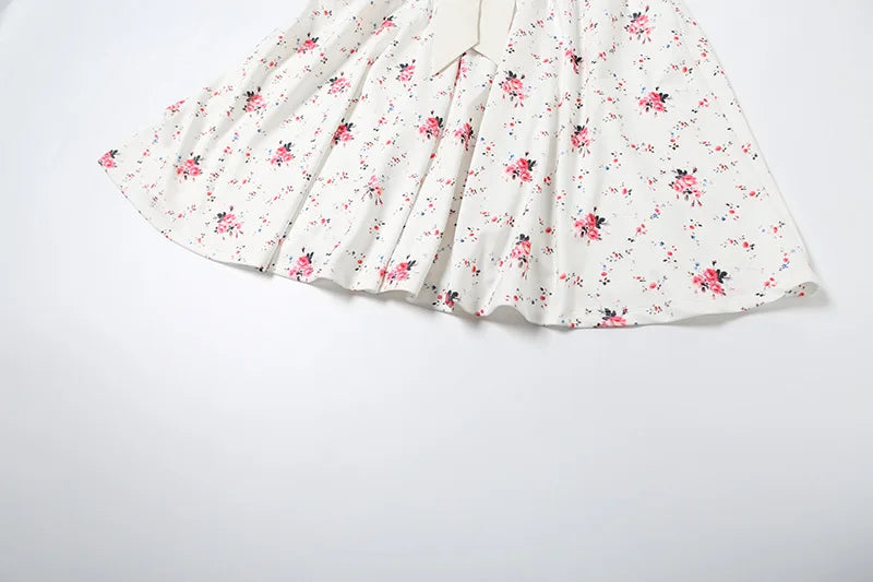 Off Shoulder Floral Printed Mini Dress