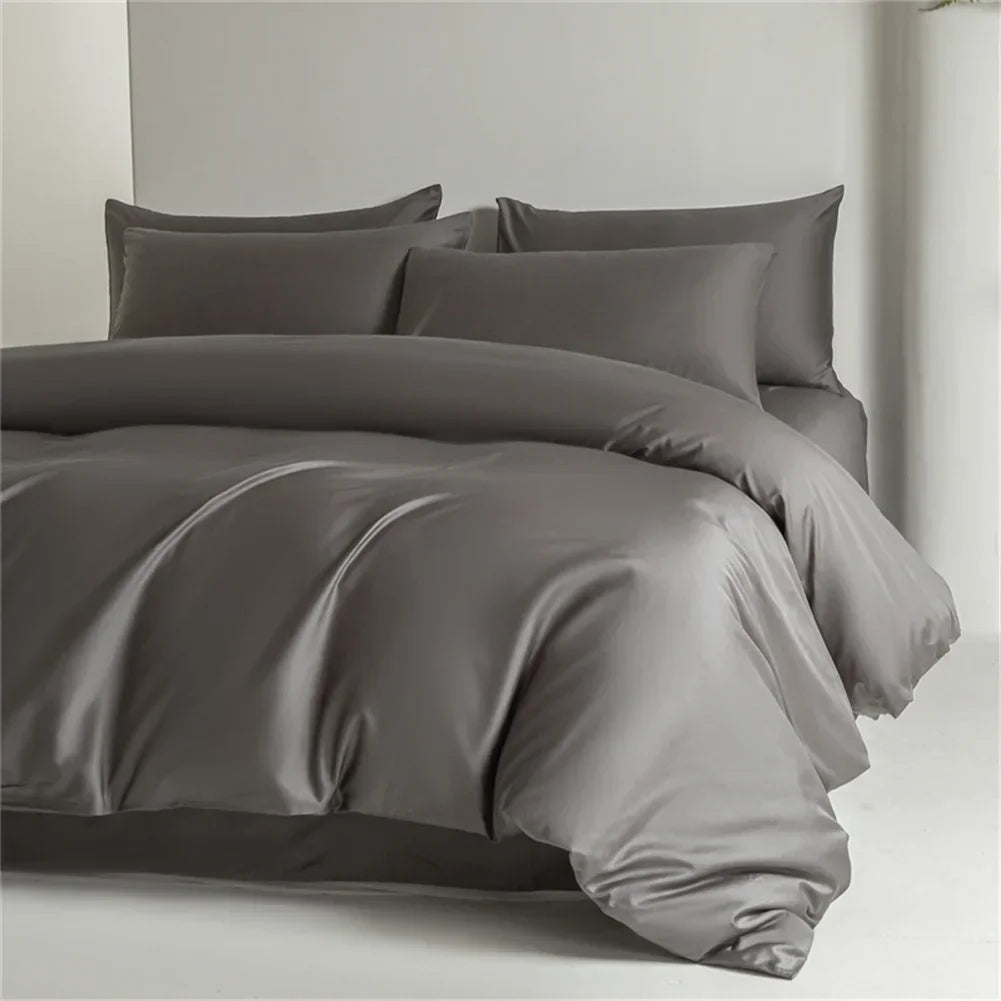 Egyptian Cotton Bedding Sets Bed Linens Ru Europe Queen King Family Sheet Duvet Cover Pillowcase Solid Underwear