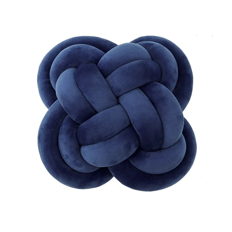 Inyahome Knot Pillow Ball Xmas Green Red Pink Decorative Throw Pillow Floor Cushion with Soft Plush for Couch Decor Household