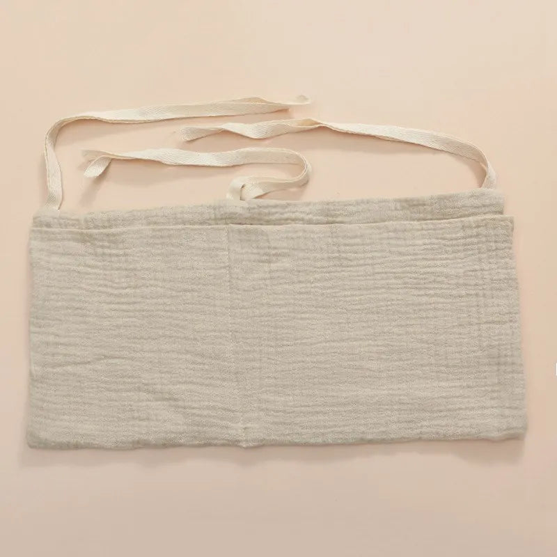 39x20cm 1PCS Large Baby Crib Storage Bag Cotton Multifunctional Newborn Bed Headboard Organizer For Kids Baby Bedding Diaper Bag
