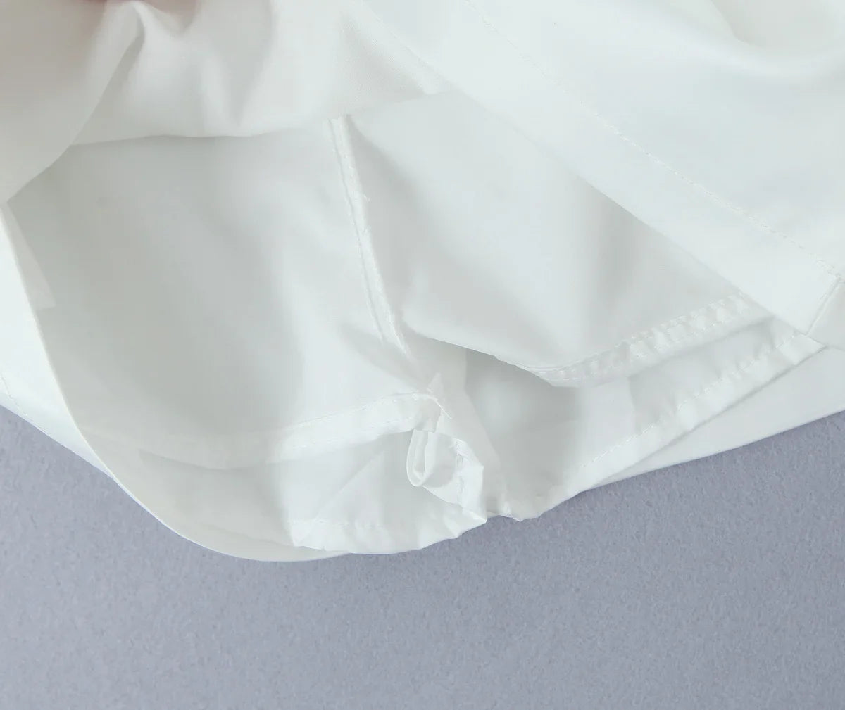 Satin Mock Pocket Mini Skirt