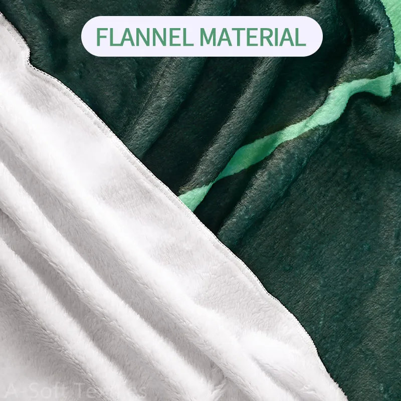 Super Soft Blanket Giant Leaf Blankets for Bed Sofa Plant Bedspread Home Decor Throws Warm Sofa Towel Christmas Gift 담요