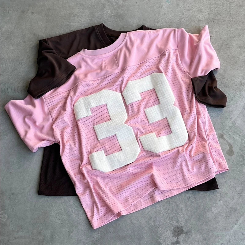 33 Graphic Jersey Quick Dry Breathable Mesh T-shirt