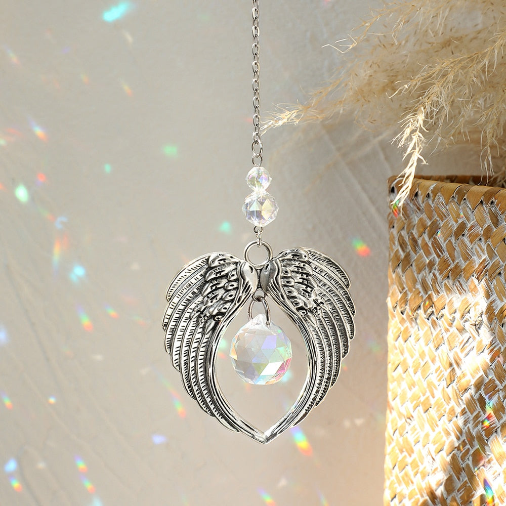 Sun Catcher Crystal Light Catcher Moon Suncatcher Hanging Rainbow Prism Crystal Window Sun Catchers Garden Decoration Christmas