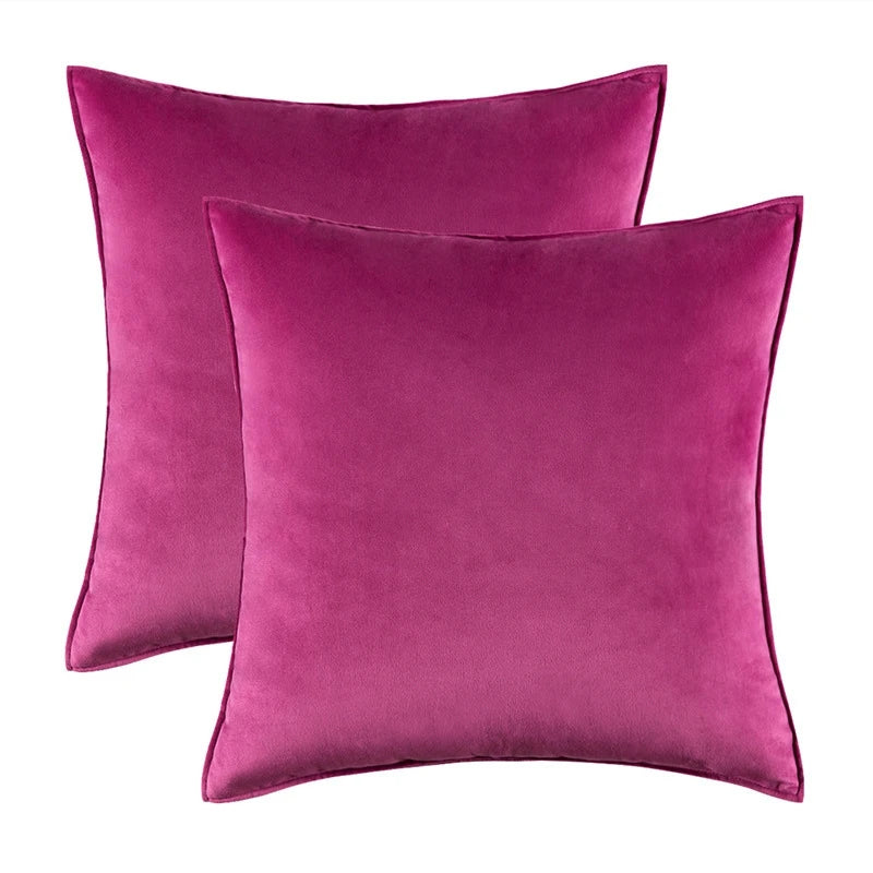 Set of 2 Velvet Throw Pillow Case Cushion Cover 30x50cm 45x45cm 50x50cm 60x60cm Home Decor Cojines Black Green Grey