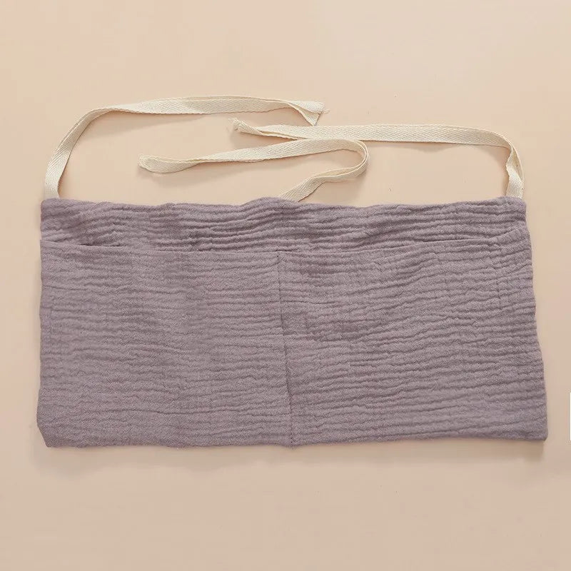39x20cm 1PCS Large Baby Crib Storage Bag Cotton Multifunctional Newborn Bed Headboard Organizer For Kids Baby Bedding Diaper Bag