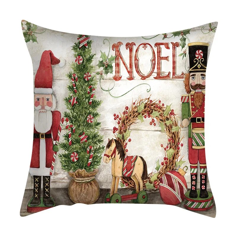 Christmas Series Pillowcase Santa Elk Festival Home Decor Office Sofa Cushion Cover 40*40cm/45*45cm/50*50cm/60*60cmcm