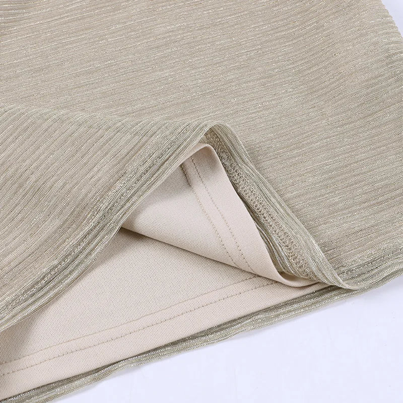 Sequin Tube Side Cut Out Wrap Mini Dress