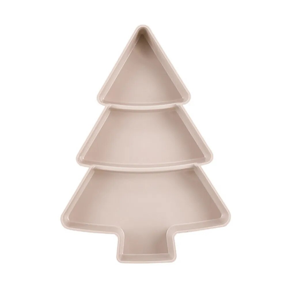 Christmas Tree Fruit Bowl Home Snack Plate Plastic Candy Dish Melon Seeds Dried Fruit Box Lazy Snack Box