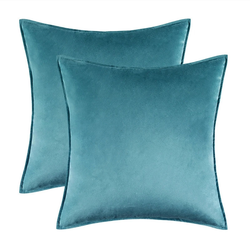 Set of 2 Velvet Throw Pillow Case Cushion Cover 30x50cm 45x45cm 50x50cm 60x60cm Home Decor Cojines Black Green Grey