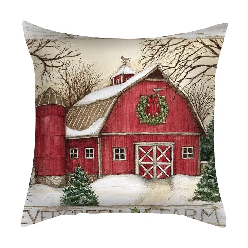 Christmas Series Pillowcase Santa Elk Festival Home Decor Office Sofa Cushion Cover 40*40cm/45*45cm/50*50cm/60*60cmcm