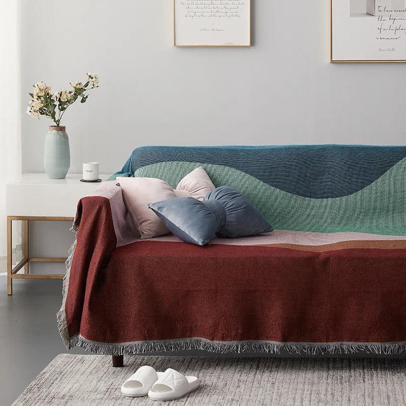Textile City Boundless Dunes Woven Sofa Cover Home Decor Dust Throw Blanket Quality Large Size Double Sided Blanket for Bed