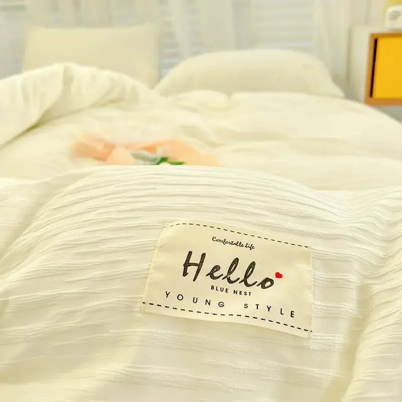 King Size Bedding Set Luxurious And Comfortable Set 3/4pcs With Down Duvet Covers Bed Sheets And Pillowcases King Size Bed Set