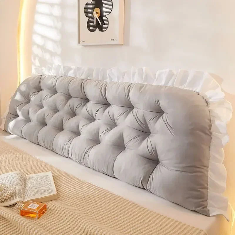 Tatami Pillow Headboard Sleeping Neck Body Pillow Pink Pillow Bed Bedside Cushion Large Backrest Support Bolster Room Decor