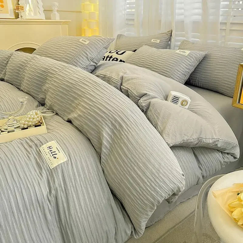 King Size Bedding Set Luxurious And Comfortable Set 3/4pcs With Down Duvet Covers Bed Sheets And Pillowcases King Size Bed Set