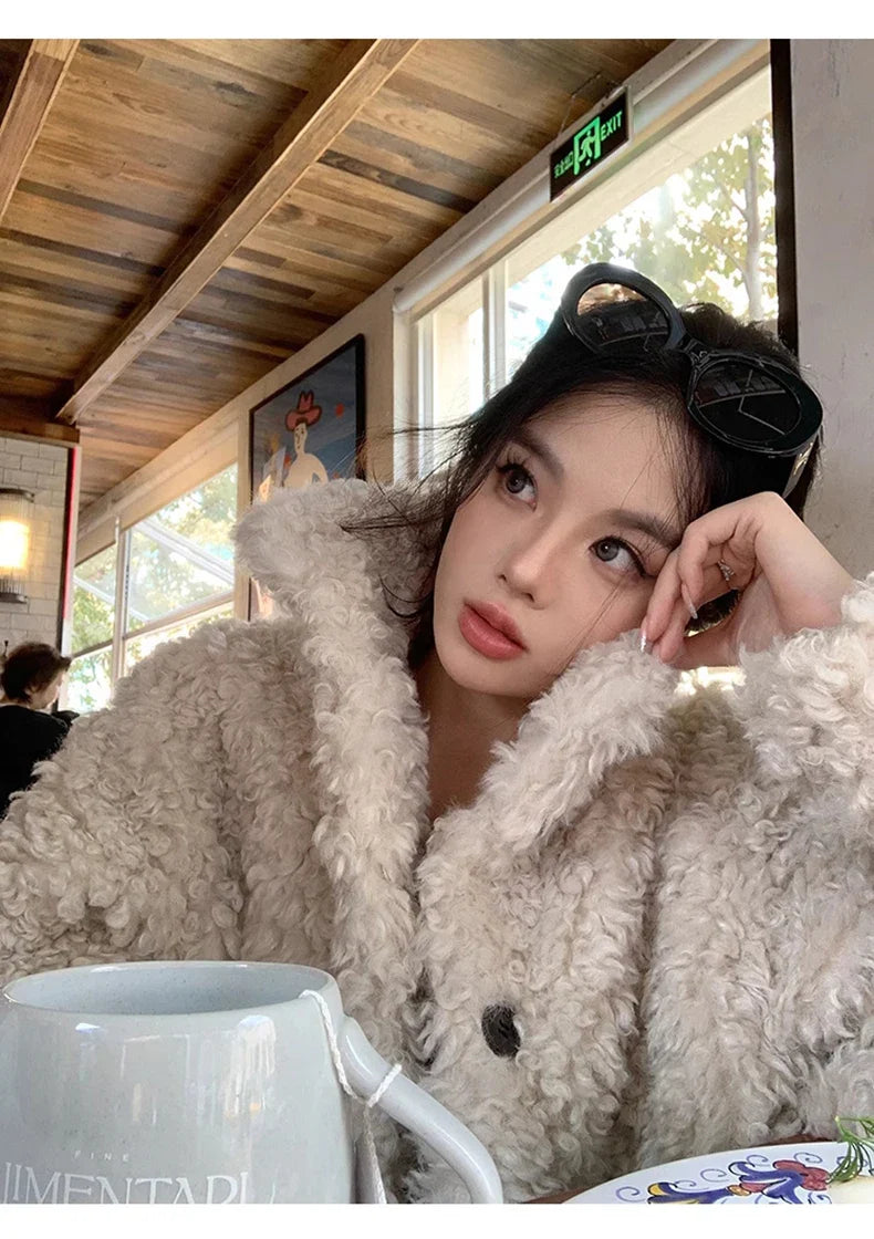 Faux Fuzzy Fur Long Coat