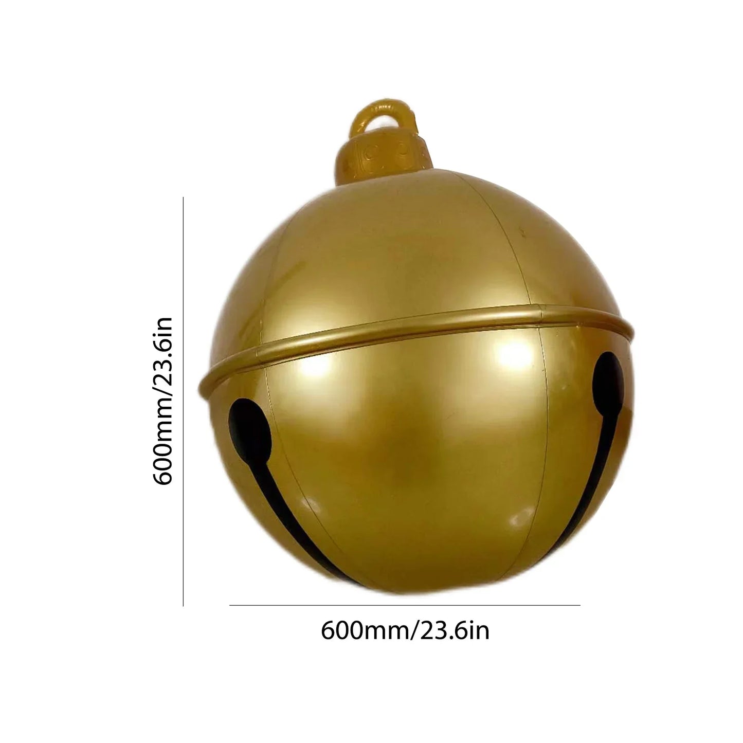 60CM Outdoor Christmas Inflatable Decorated Ball PVC Giant Big Balls Xmas Tree Decoration Inflatable Toy Ball Christmas Supplies
