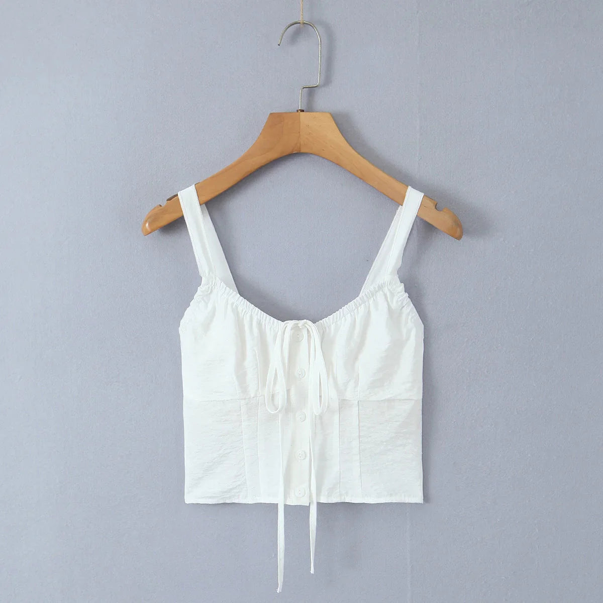 White Strap Crop Top And Midi Skirt Set