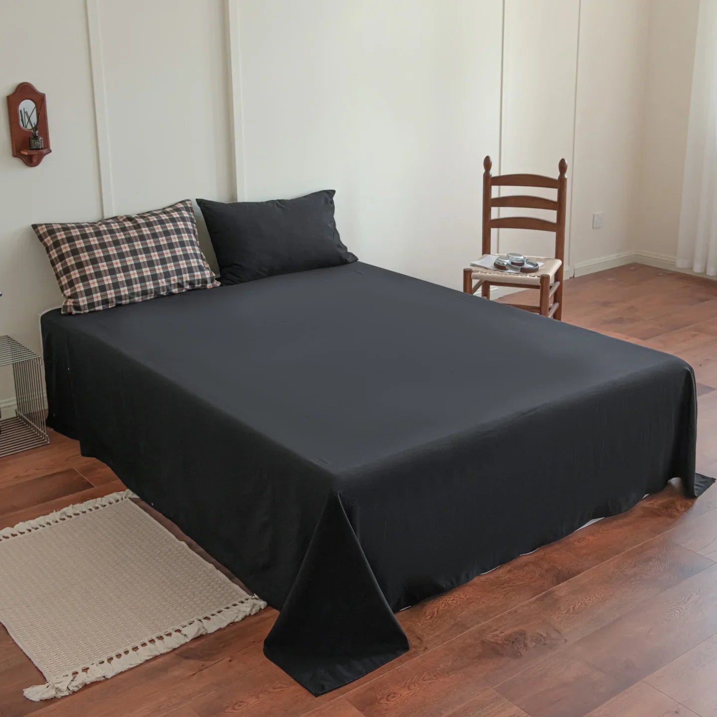 Vintage Style Plaid Bedding Sets 2025 New Soft Bed Sheet Set Woman Duvet Cover For Girls With Pillow Covers Quilt Cover