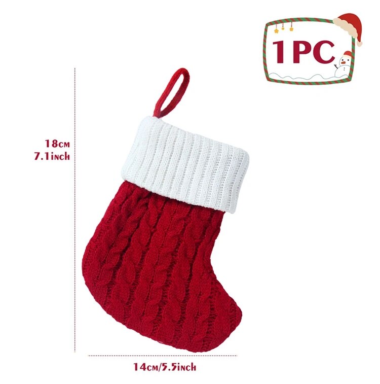 Christmas Alphabet Knitting Socks Christmas Tree Ornaments Christmas Decorations For Home 2023 Navidad Noel Xmas Gift