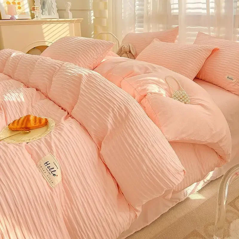King Size Bedding Set Luxurious And Comfortable Set 3/4pcs With Down Duvet Covers Bed Sheets And Pillowcases King Size Bed Set