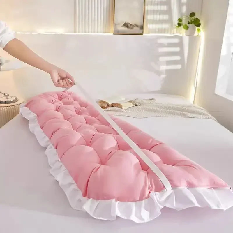 Tatami Pillow Headboard Sleeping Neck Body Pillow Pink Pillow Bed Bedside Cushion Large Backrest Support Bolster Room Decor