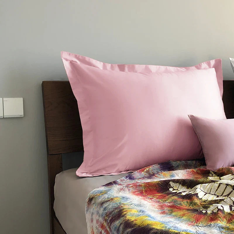 Pure Cotton Large Pillowcase 60x80 Hotel Soft and Comfortable Multicolored Optional Home Essential Pillow Cover with Zipper