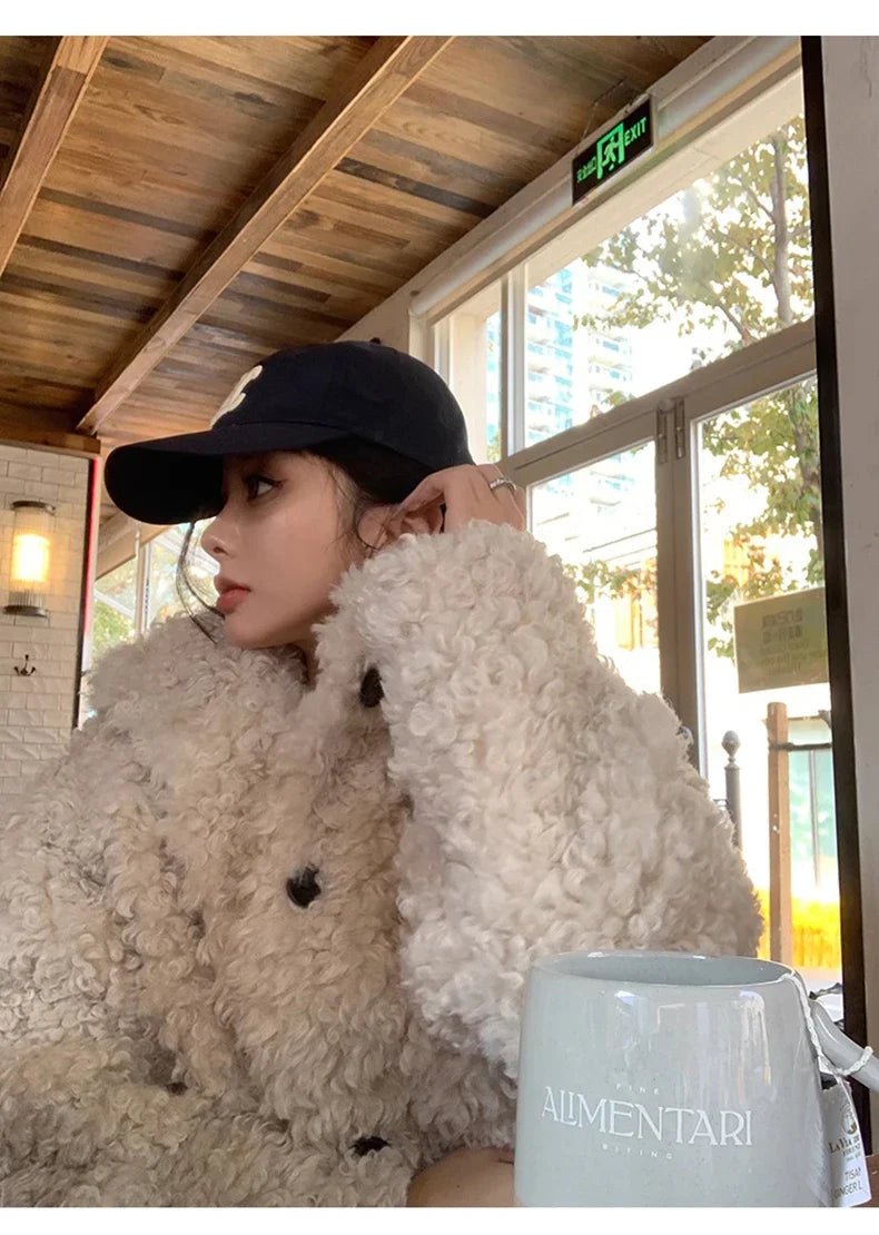 Faux Fuzzy Fur Long Coat
