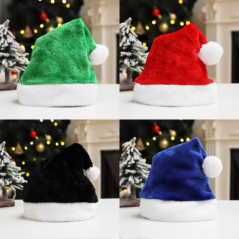 1PC New Year Adult Santa Hat Christmas Hat Props Pink Hat Personalized Hat Santa Hat Christmas Party X-Mas Party Hat