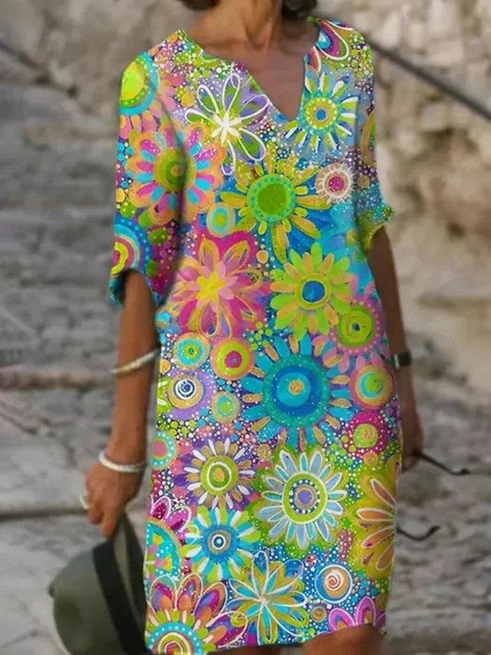 Colorful Floral Dress