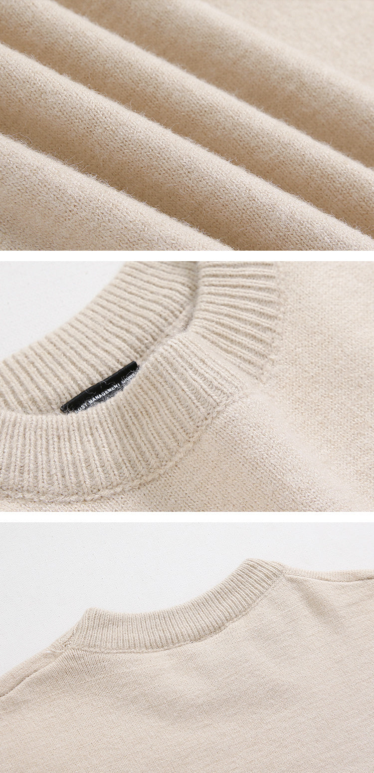 Wind-Padded Pullover Long-sleeved Sweater