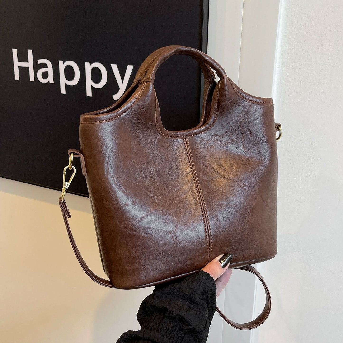 Fashion Elegant Bucket Bag Shoulder Crossbody